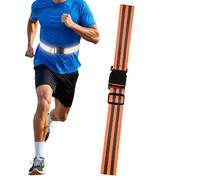 Jlobnyiun Elastic Reflective Belt - Safety Visibility Belt, Adjustable Stretch Material, Bright Reflector That Improves Night Perception | Runners Cyclists Hikers