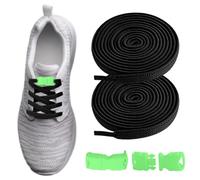 Jlobnyiun Elastic Shoelaces No Tie Shoelaces for Sneakers Elastic Stretch Laces Versatile Adjustable Elastic Shoelaces No Tie Shoelaces for Casual Canvas Shoes, Luminous Black, Se référer au