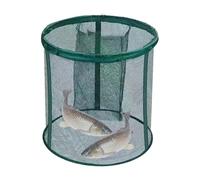Jlobnyiun Floating Fishing Basket - Foldable Live Fish Storage Trap - Portable Storage Cage for Bait and Fishing Net | for Bass Trout Catfish Saltwater Deck