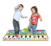 Jlobnyiun Floor Piano Mat, Piano Mat for , Piano and Dance Music Mat - Developing Girls Electronic Carpet with Instruments Interactive Effects for Children