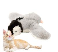 Jlobnyiun Flying Bird Cat Toy - Moving Toys for Cats | Rechargeable Plush Sparrow Toys Contains Catnip for Indoor Cats, Automatic Interactive Cat Toy Pet Exercise