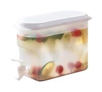 Jlobnyiun Fridge Drinks Dispenser | Refrigerator Cold Water Fountain with Tap - 2.8L Large Capacity Cold for Lemonade and Juice Jug with Tap | for Kitchen, Home,