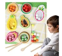 Jlobnyiun Fruit Sorting Toy | Safe Motor Skills Development by Educational Imitation Game - Fruit Stacking Toy for Kitchen Game - for