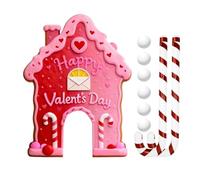 Jlobnyiun Golf Game with Sweet | Portable Sugar Sticks Inside Outdoor, Complete Route Set with Gingerbread Theme - for Home, Room, Parties, Gatherings at Parties and the Party