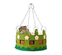 Jlobnyiun Hammock for Hamsters | Soft Play Area for Cage | Cosy Sleeping Hammock for Hamster Ferret Chinchilla Pig Hedgehog | Climbing Exercise Antinoia