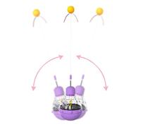 Jlobnyiun Interactive for Cats: Activity Ball, Durable Material, Lighted Device to Release Snacks That Supports Training of Hunting Instinct | Home T