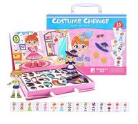 Jlobnyiun Magnetic - Double-Sided Magnetic Game, Face Changing Puzzle - for Family Girl Small School Home Classroom