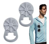 Jlobnyiun Magnetic Glasses Holder, Eyeglass Clip Holder for Clothing, Alternative Tool Strap Silicone for Glasses Men Women T-Shirt Clothes, grey, riferimento alla descrizione