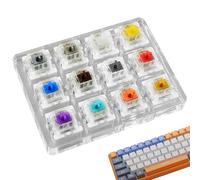 Jlobnyiun Mechanical Sampler Plate - Key Tactile Feel Checker, Accurate Axis Demo Kit | Multi-Position Testing Tool For Office Keyboard Users Hobby Builders Repair Bench Display Uses