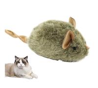 Jlobnyiun Mice Cat Toy, Mice Toy for Cats, Self-Play Kitten Toy - Plush Interactive Chewing Catch Game Mice Animals Realistic Safe Squeak for Indoor Kittens