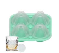 Jlobnyiun Molds Designed For Freezers - Reusable Maker For Baseball Shaped Whiskey Ice Balls - Cute Shapes Large Sphere Mold Easy Release Cooling For Brandy Bourbon Whiskey