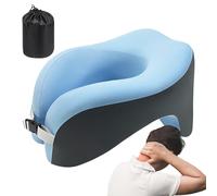 Jlobnyiun Neck Pillow - U Shaped Pillow for Airplane,Memory Foam Resources for Naps Outdoors Camping Family Movie Night Event Volunteer School Teacher Yoga Car Commute