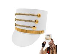Jlobnyiun Nutcracker Costume Hat - Marching Cap, Parade Toy | Theatrical Dress Accessory For Stage Shows Festivals Role Play Or Christmas Events Suitable For Adults Teen Boys Or Fancy Gift Ideas