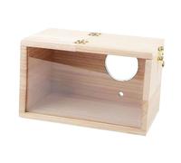 Jlobnyiun Parrot Cage Accessory - Wooden Parakeet Cage Accessory - Easy Fit Design - Reinforced Material | Encourages Mating and Nesting
