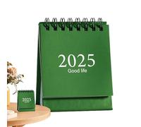Jlobnyiun Permanent A Calendar, Desk Calendar 2025 - Desk Calendar with 360 Degree Rotation | Flip-Down for Classroom, Small Double-Sided Desk