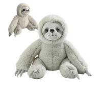 Jlobnyiun Plush Sloth, Realistic Model Sloth Doll Plush Sleeping Companion Soft for Cot Bed Sofa Armchair Living Room and Study Space