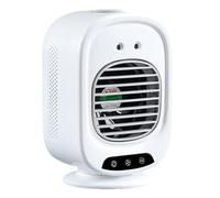Jlobnyiun Portable Rechargeable Fan Portable Fan USB Rechargeable Cooling Device 3 Modes Cooling Fan with Hydration for Travel Desk