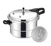 Jlobnyiun Pressure Cooker Pot - 5L Slow Cooker with Steamer Insert | Aluminum Alloy Cooking Pot for Home Dining Room Restaurant Seafood Meat Poultry Vegetable Preparation