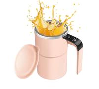 Jlobnyiun Self-Shaking, Portable Smart Coffee Rechargeable with Temperature Display | Rotating Beverage Blender Tumbler | For Milk Beverages Tea and Hot Chocolate