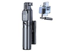 Jlobnyiun Self Stick For Phone | Portable Self Stick With Tripod And Wireless Remote Control,Handle Stabilizer With Wireless Remote Control And Phone Holder for Hiking, Travel,