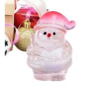 Jlobnyiun Small Santa Figures | Transparent Resin Decorations for Landscapes - Miniature Christmas Decorations Glow in the Dark | For Home Vacation Shelf, Table Shelf, Miniature Scenes