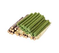 Jlobnyiun Timothy Hay Sticks, Sticks Small Animals Chewing Toy Set, Treats Food for Small Animals, Chew Toys for Chinchilla Guinea Pigs Squirrel Hamster Bunny