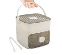 Jlobnyiun Tray, Ice Box for Freezer - Double Layer Large Capacity Freezer Ice Bin, Kitchen Utensils & Gadgets, Ice Box Camp Kitchen Appliances for Family, Friends, Home