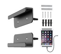 Jlobnyiun Wall Mount - Tablet Rack, Laptop Shelf | Compact Adhesive For Keeping Electronics Organised In Small Spaces, Use For Smartphones E-Readers And Slim Devices At Home And In The Office
