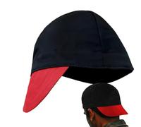 Jlobnyiun Welding Hat - Mesh Liner Fireproof Breathable,Protective Welders Hat - for Electrician DIY Enthusiasts Refinery Employee Lumberjack Doing Hot Work
