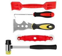 Jlobnyiun Window Glazing Tool Set | Mounting Tools Set With Hammer | Home Renovation Mounting Accessories For Replacement Kit Refresh List Remove