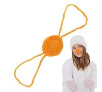 Jlobnyiun Winter Nose Warmer, Wool Cover Guard | Soft Insulated Nose with Adjustable Strap, Cute Humorous Facewear for Cold Weather Outdoor Walks Festive Holiday Accessory Fun for Adults