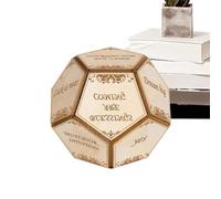 Jlobnyiun Wooden Dice with 12 Faces | Polyhedral Game Dice for Parties and , Fun Tool for Travel Choices Home University Apartment Schools Outings