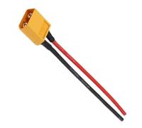 Jlobnyiun Xt60 Extension Cable - 16awg 10cm Lithium Battery Adapter Male Female Connectors, | Esc Connector Wiring Harness for Drones, Model Aircraft, Rc Battery, Energy Storage, Diy Projects