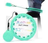 JLoibao Weighted Hula Circle for Adults With Sweat Weight Ball, Infinity Fiteness Hoop Plus Size, Include 24 Detachable Links, for Women Smart Exercise Equipment