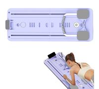 JLOZDM Foldable Pilates Reformer, Pilates Board with LED Timer & Resistance Bands, Automatic Rebound Ab Roller, Multi-Purpose Home Gym Core Trainer for Full-Body Workout(Purple)