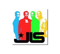 JLS Band Silhouette Fridge Magnet JLS Multicolor
