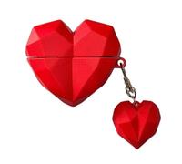 JLSDBMZ for Samsung Galaxy Buds 3/Buds 3 Pro Case Cute, Exquisite 3D Red Love Heart Cartoon Design,Kawaii Silicone Soft Shell Earphone Cover for Boys Girls