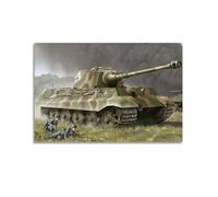 JLTC Germany WW2 Poster Tiger II Main Battle Tanks Poster Decorative Painting Canvas Wall Posters And Art Picture Print Modern Family Bedroom Decor Posters 24x36inch(60x90cm)