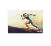 JLTC Inspirational Poster Extreme Sports Women's Running Poster Decorative Painting Canvas Wall Posters And Art Picture Print Modern Family Bedroom Decor Posters 12x18inch(30x45cm)