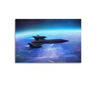 JLTC Military Poster USAAF SR-71 Blackbird Reconnaissance Aircraft Poster Decorative Painting Canvas Wall Posters And Art Picture Print Modern Family Bedroom Decor Posters 12x18inch(30x45cm)