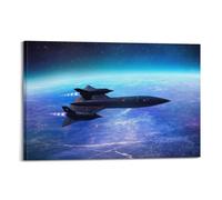JLTC Military Poster USAAF SR-71 Blackbird Reconnaissance Aircraft Poster Decorative Painting Canvas Wall Posters And Art Picture Print Modern Family Bedroom Decor Posters 16x24inch(40x60cm)