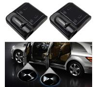 JLVVW 2Pcs Car Door Welcome Light, For Citroen DS DS4 DS5 DS6 DS7 DS3 Led Car Door Logo Lights Interior Modification Decoration Accessories