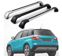 JLVVW 2pcs Car Roof Bars, For Suzuki Vitara 2015-2022, Transversal Aluminum Roof Rack with Lock, Rail Anti Theft Luggage Carrier Transportrack,Bla-ck