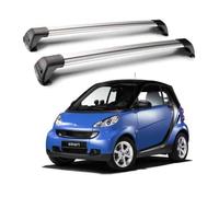 JLVVW 2pcs Car Roof Rack Bars, For Smart 451 453 Fortwo Forfour Aluminum Luggage Rack Bike Rack Railing Rack Exterior Travel Accessories,453 fortwo