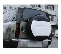 JLVVW ABS, Car Spare Wheel Cover, For Land Rover Defender 90 110 130, Car Spare Wheel Protector, Waterproof Dustproof Elastic Wheel Cover, Exterior Decoration Accessories,White