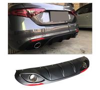 JLVVW Car Rear Spoiler Lip, Car Trunk Rear Diffuser Tips Exhaust, Rear Bumper Lip Spoiler, For Alfa Romeo Giulia Sedan 4 Doors 2016-2020 for Quadrifoglio