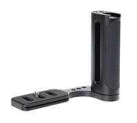 JLWIN 2nd Gen L-Shape Bracket with Side Handle Grip, Arca-Swiss Quick Release L Plate with 1/4"-20 Threads & Cold Shoe Mount, Universal Camera Handgrip for DSLR Mirrorless Cameras for Vlogging