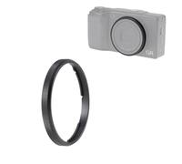 JLWIN Metal Decoration Ring Cap Lens Adapter Ring for RICOH GR II GRII GR2 Camera (Black, GR/GRII)