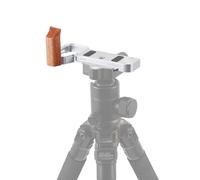 JLWIN Wooden L-Shape HandleGrip for Sony A7CII A7CR Camera,Built-in Quick Release Baseplate for Arca-Swiss (Silvery)