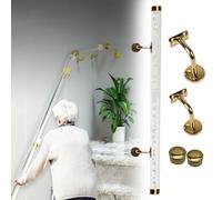 JLXJYS Clear Acrylic Handrail for Stairs With bubbles, Non-Slip Transparent Crystal Indoor Stair Handrails Complete Kit, Stairs Railing Indoor, 5ft/6ft/8ft/10ft/12ft/14ft/20ft(400cm(13ft))